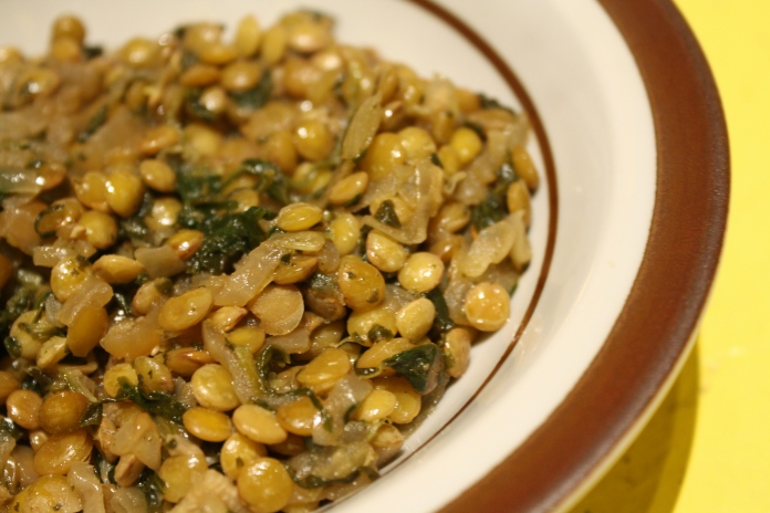 Spiced Lentils with Spinach